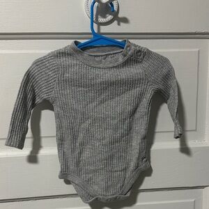 Garanimals Charcoal Ribbed Bodysuit